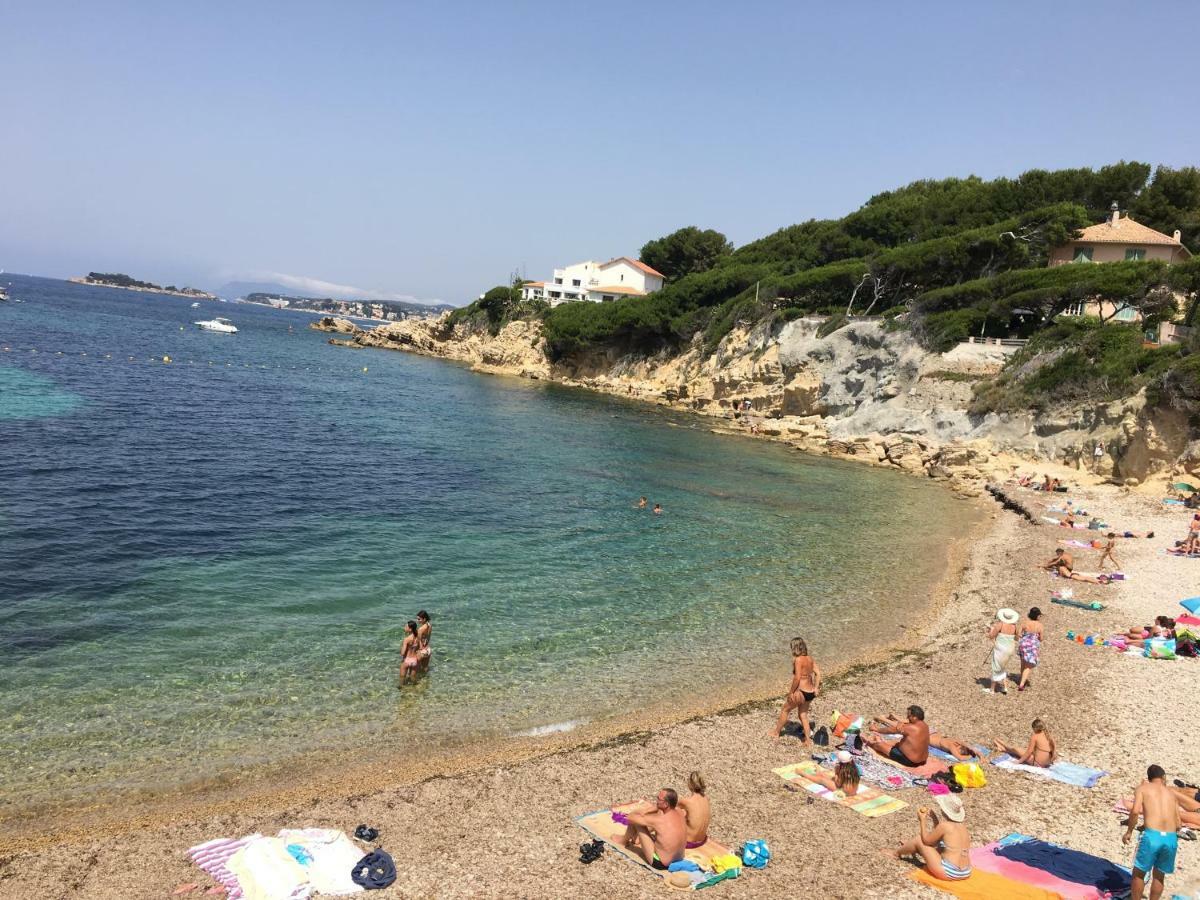 T2 Rez De Jardin 300M Plage De Beaucours Sanary Sur Mer Exteriér fotografie